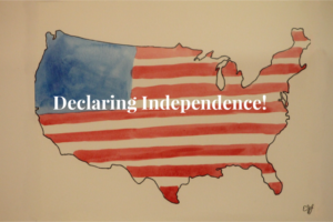 Declaring Independence Day map